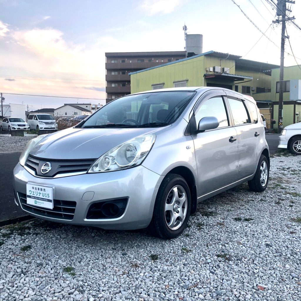 【sold】総額13.9万円 バックカメラ＆ナビ 走行少ない Tチェーン 平成20年式 日産 ノート(E11)1500cc 4.5万キロ 車検令和3年3月  シルバー | 岐阜激安中古車ショップ【ウェリナU15】