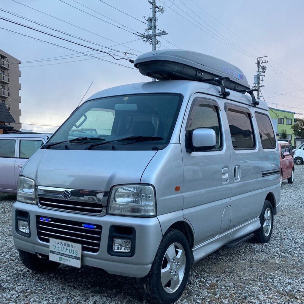 【sold】総額16.5万円 車検R5年3月 ターボ ハイルーフ ルーフボックス オートステップ 平成16年式 スズキ エブリィ 4WD  ジョイポップターボ(DA62W) 14.2万キロ 車検令和5年3月 シルバー | 岐阜激安中古車ショップ【ウェリナU15】