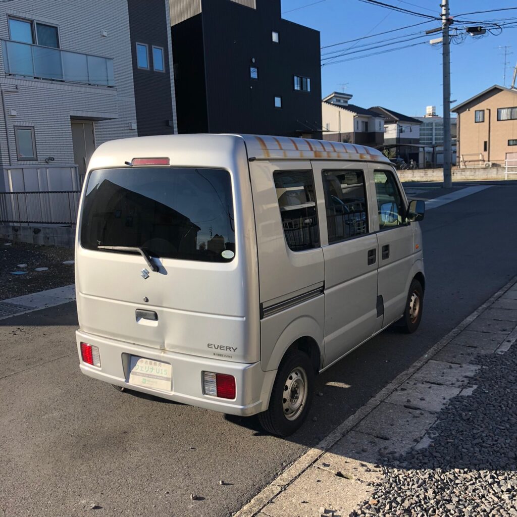 【sold】総額16.5万円★車検R6年12月★4WDハイルーフ★車内フラット★オートマ軽箱バン★スズキ エブリィ 4WD PAハイルーフ