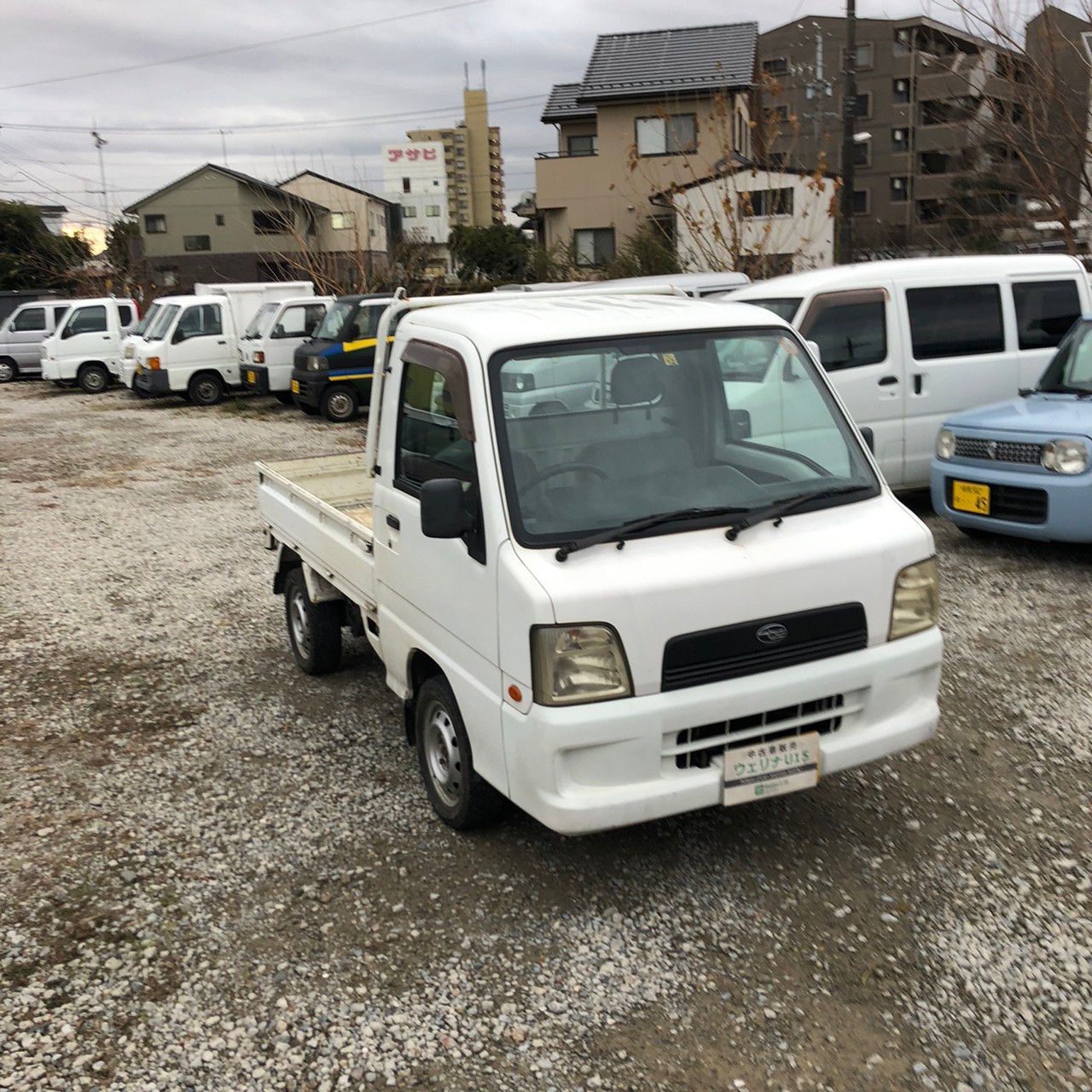 sold】総額13.0万円☆車検R5年12月☆4WD☆エアコンパワステ付軽トラ☆スバル サンバートラック 4WD TB(TT2) 21.2万キロ  平成17年式 ホワイト | 岐阜激安中古車ショップ【ウェリナU15】