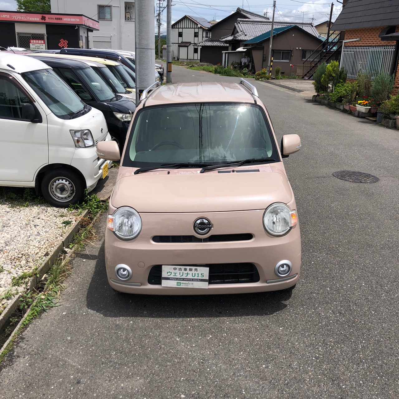 sold】総額14.0万円☆車検R7年6月☆ナビTV☆Bカメラ☆スマキー☆オートエアコン☆ダイハツ ミラココア プラスＸ(L675S) 13.4万キロ  平成21年式 ピンクベージュ | 岐阜激安中古車ショップ【ウェリナU15】