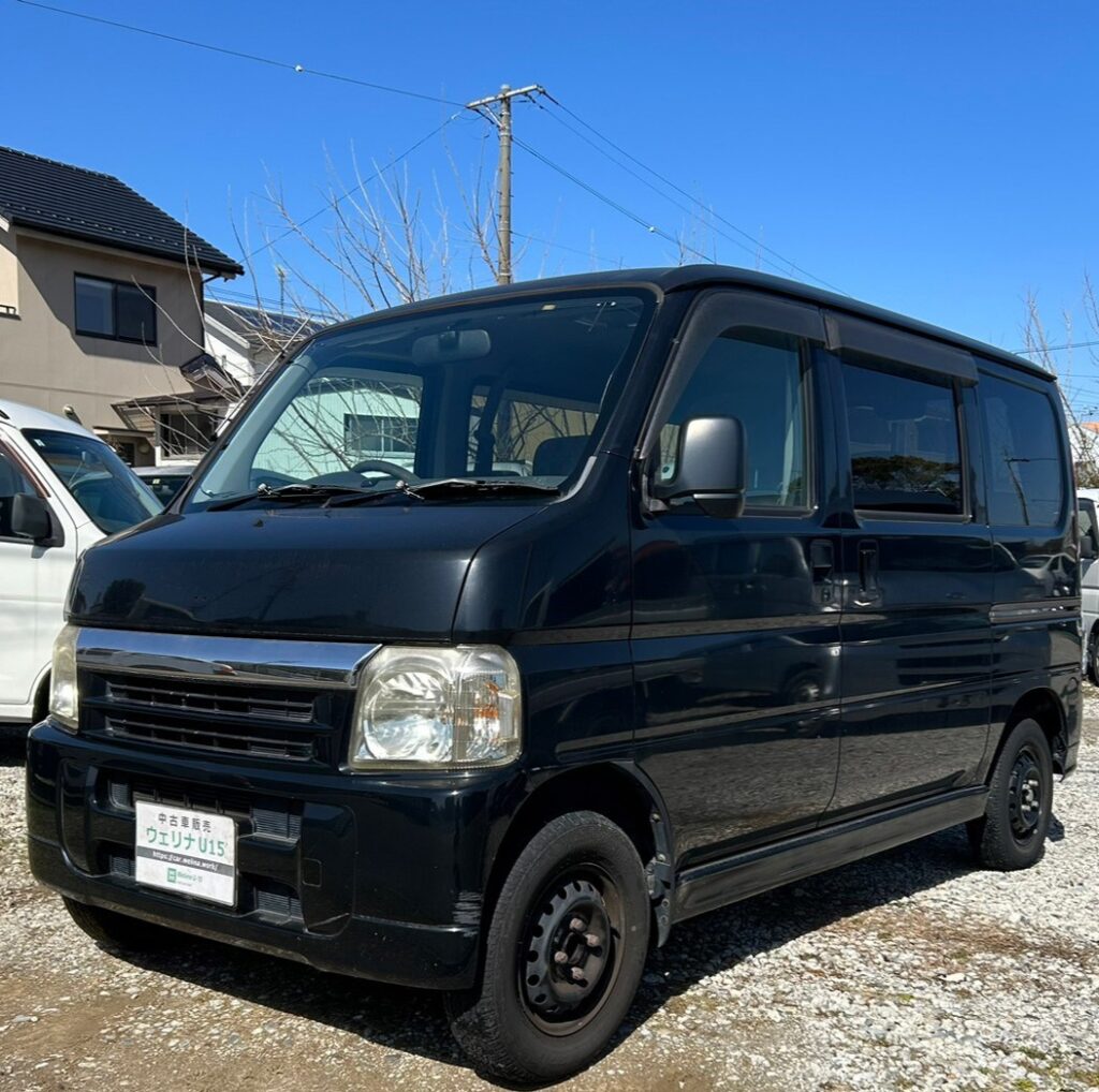 sold】総額16.0万円☆車検R8年4月☆ナビ☆バックカメラ☆車内広々フラット軽箱☆ホンダ バモス M(HM1) 12.1万キロ 平成19年式  ブラック | 岐阜激安中古車ショップ【ウェリナU15】