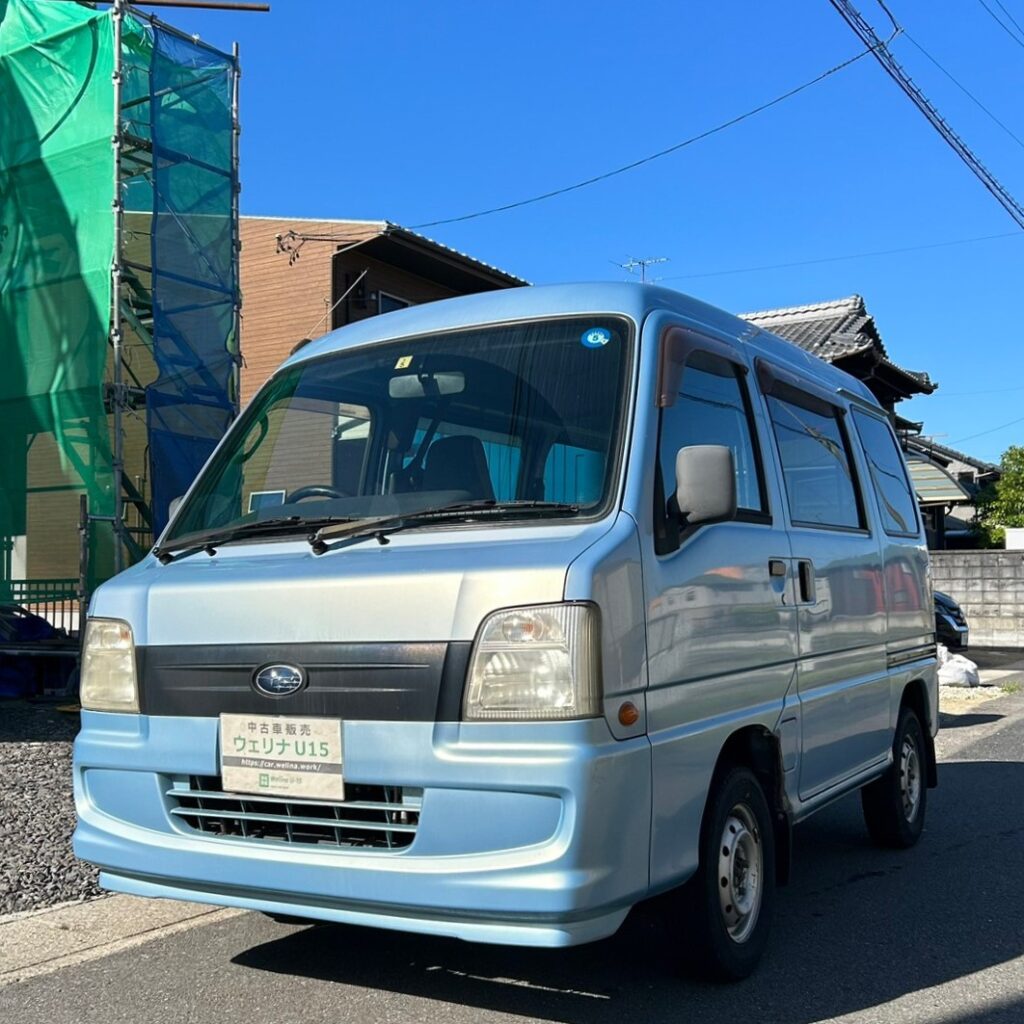 sold】総額16.5万円☆車内広々フラット☆低走行☆Tベル交換歴あり☆平成18年式 スバル サンバーバントランスポーター(TV1)7.5万キロ  車検令和８年６月 ブルー | 岐阜激安中古車ショップ【ウェリナU15】