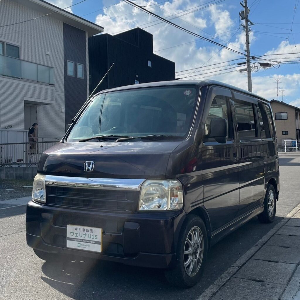 総額12.0万円☆車内広々フラット軽箱☆Tベル済み☆キーレス☆平成18年式 ホンダバモス4WD(HM2)19.3万キロ 車検令和7年5月 紫 |  岐阜激安中古車ショップ【ウェリナU15】